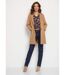 Manteau col tailleur aspect lainage-4
