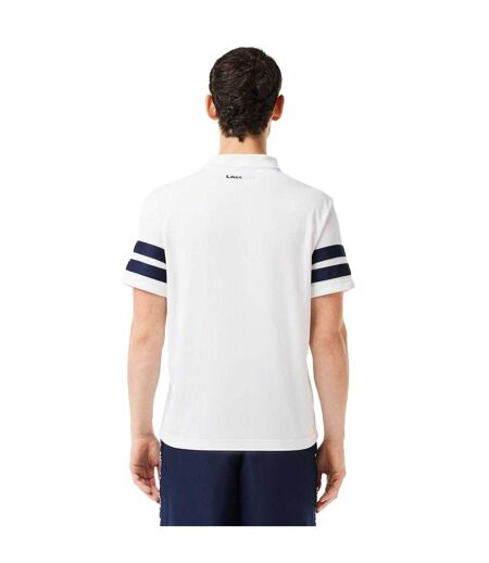 Mens Pique Ultra Dry Tennis Polo Shirt White Lacoste