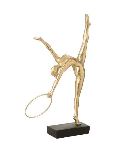 Gymnaste Cerceau sur Socle Écart 35cm Doré & Noir