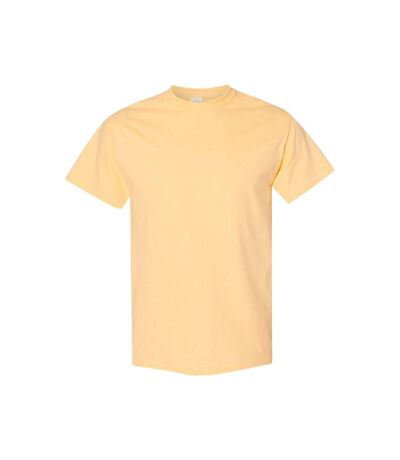T-shirt Manches Courtes Homme Jaune Pâle Gildan