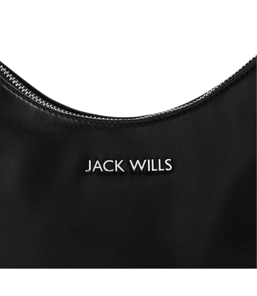 Womens/ladies Structured Casual Hobo Bag One Size Black Jack Wills-3