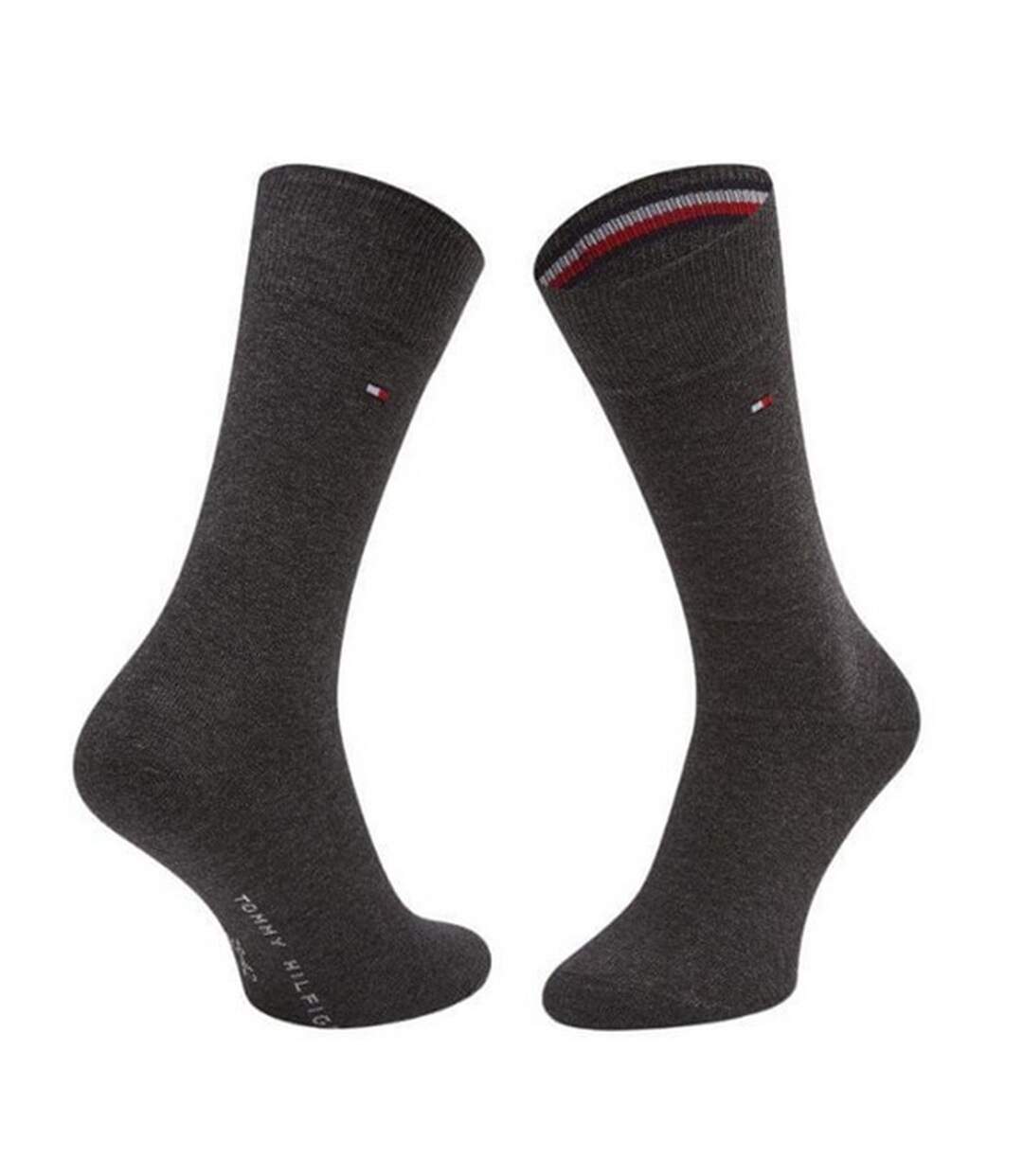 Chaussettes Motif/style Uni Homme Gris Tommy Hilfiger-3