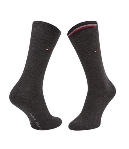 Chaussettes Motif/style Uni Homme Gris Tommy Hilfiger