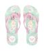 Tongs Plage Femme Vert Rose Roxy-3