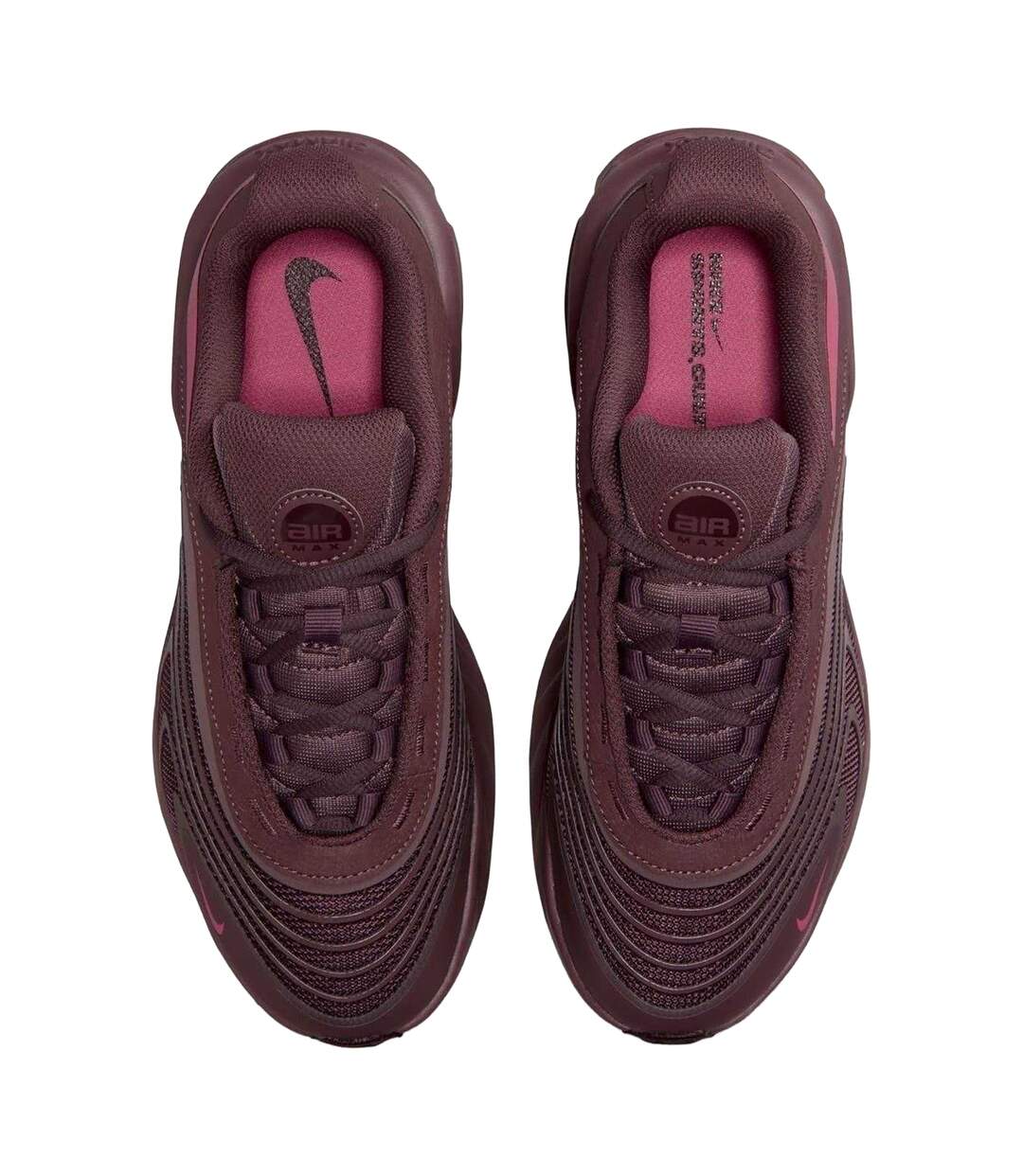 Womens/ladies Air Max Fire Trainers Tattoo Burgundy Nike-4