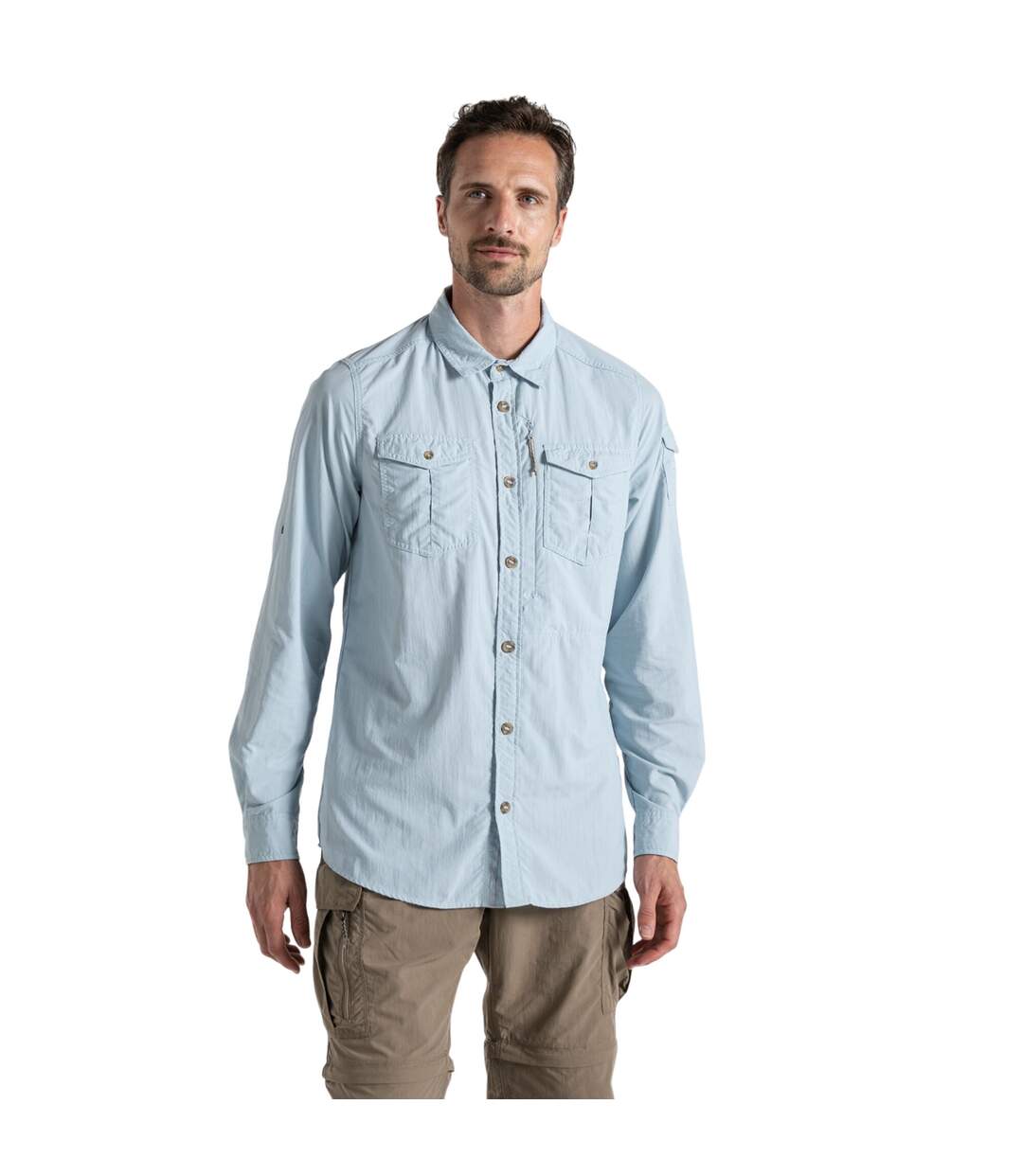 Chemise adventure homme bleu pâle Craghoppers-1