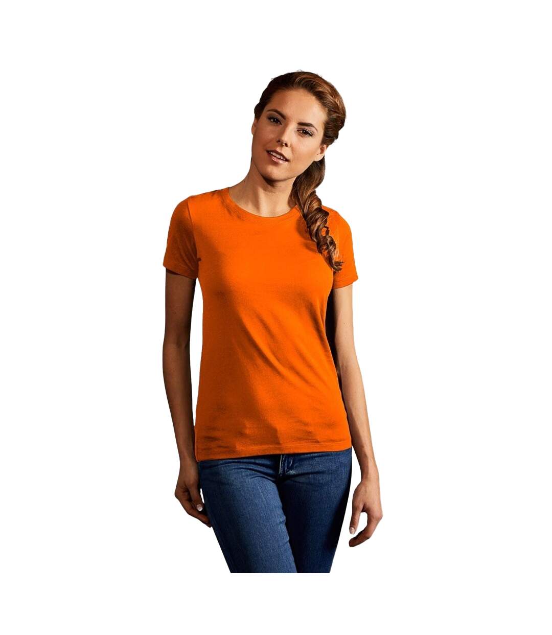 T-shirt Premium Femme Orange Promodoro-1