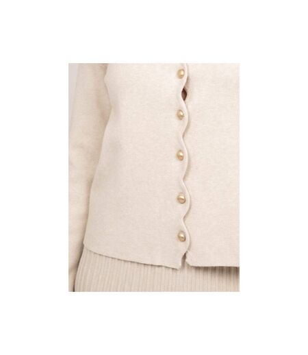 Gilet maille boutonné bordure festonnée KYTTEN - Dona X Lisa
