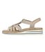 Sandales Style Coquillages Femme Beige Rieker-3