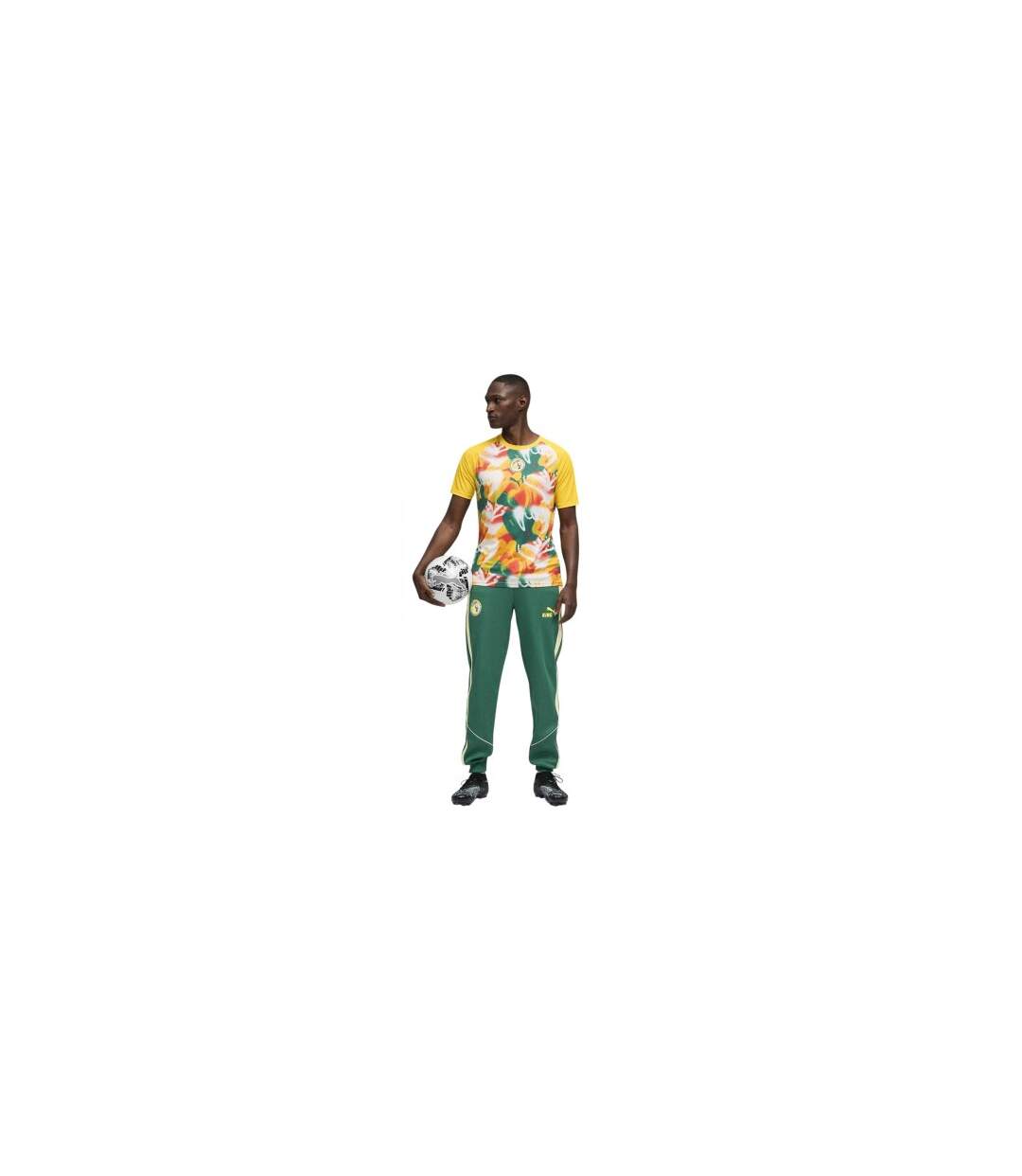 T-shirt Motif/style Sénégal World Cup Homme Jaune Vert Puma-1