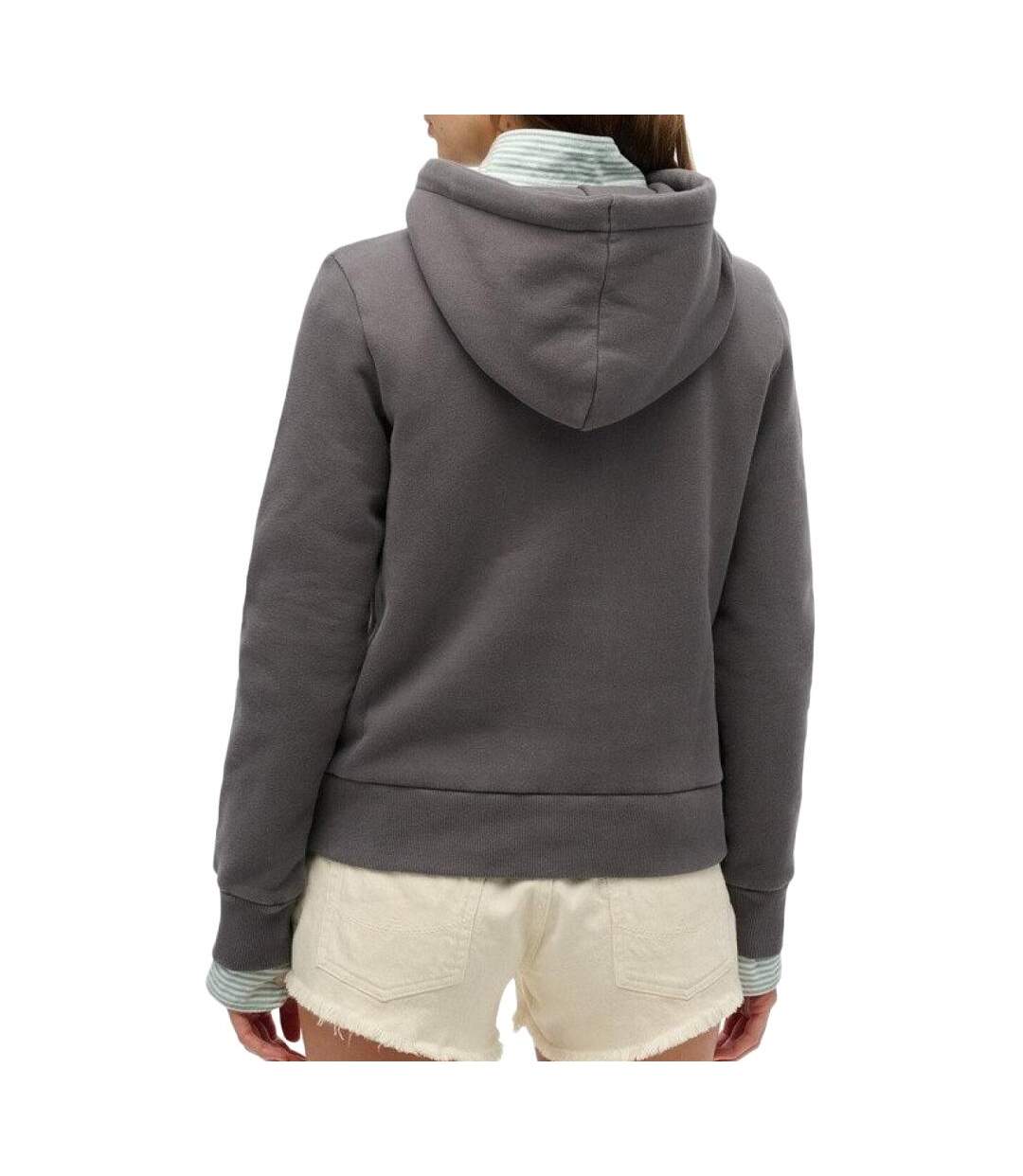 Sweat gris femme superdry tonal - l-2