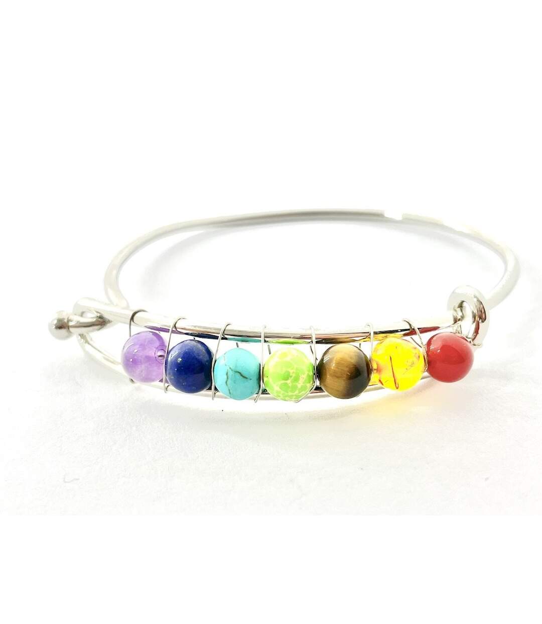 Bracelet manchette des 7 Chakras-1