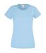 Fruit Of The Loom Ladies/Womens Lady-Fit Valueweight Short Sleeve T-Shirt (Sky Blue) - UTBC1354