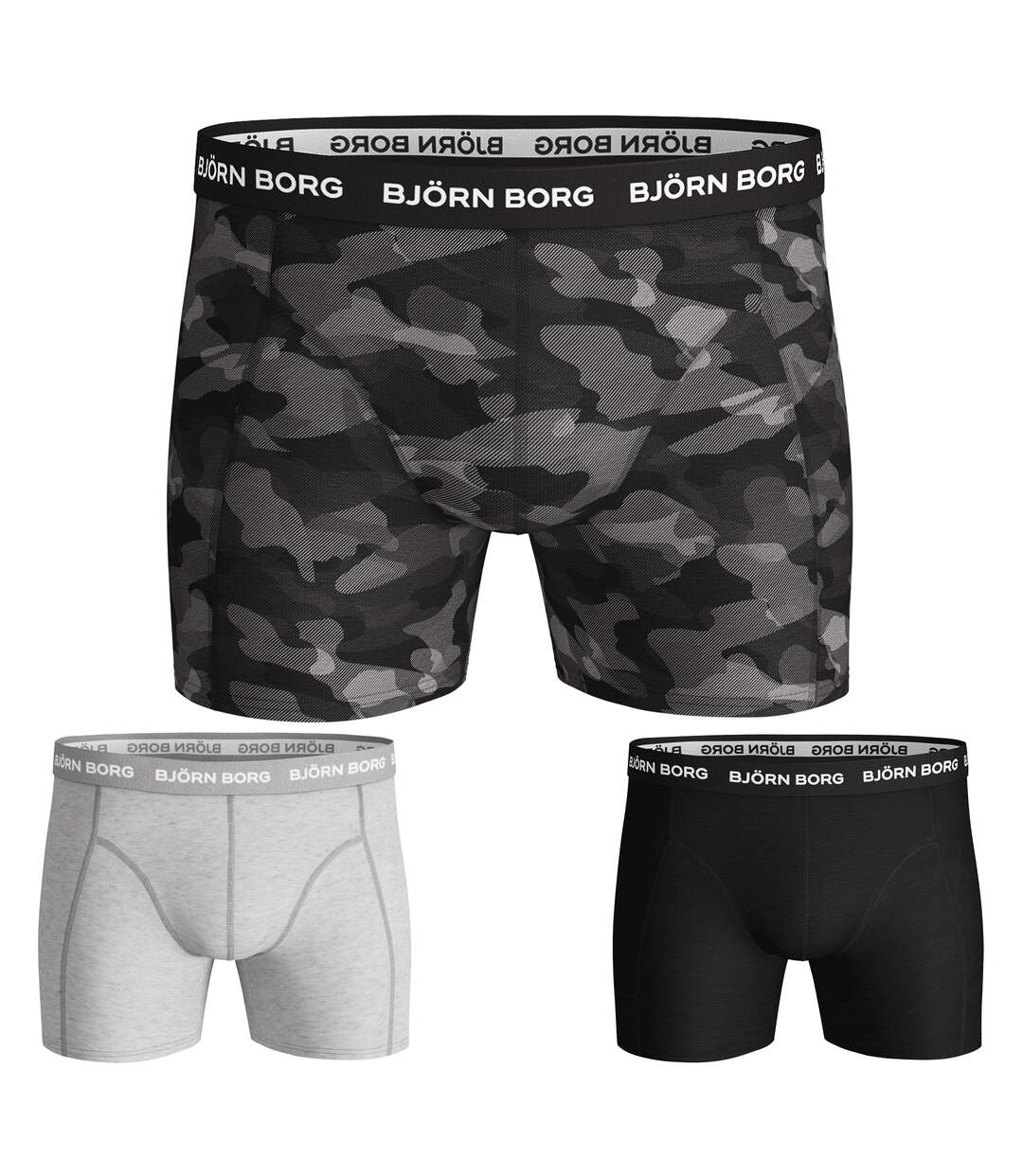 3 Pack Mens Cotton Stretch Boxers Soft Everyday Underwear Shorts-2