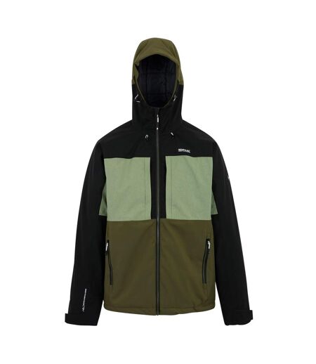 Veste Imperméable Maland Homme Kaki Noir Vert Kaki Foncé Regatta