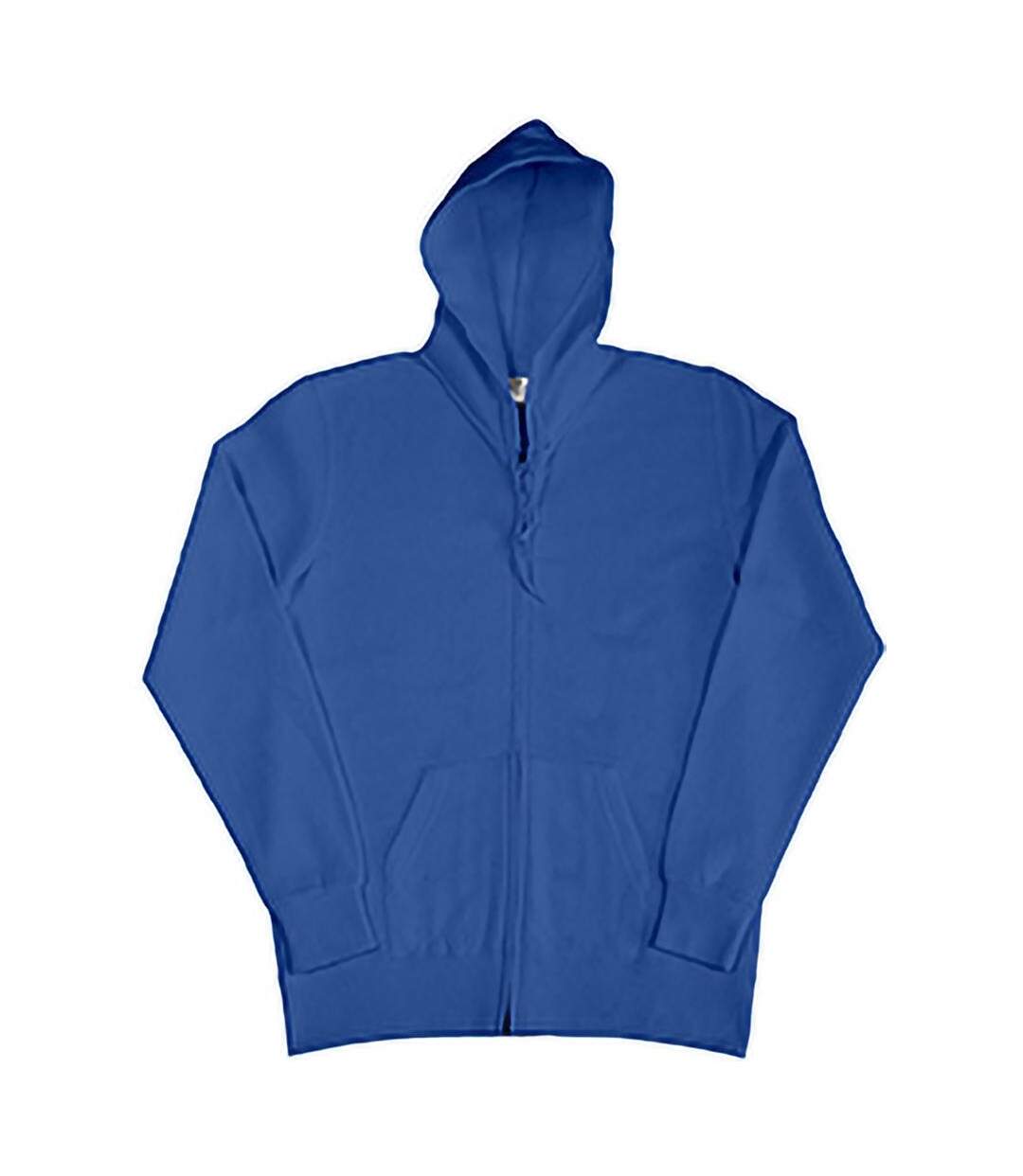 Sweatshirt Uni À Capuche Et Fermeture Zippée Femme Bleu Royal SG-3