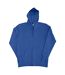 Sweatshirt Uni À Capuche Et Fermeture Zippée Femme Bleu Royal SG-3