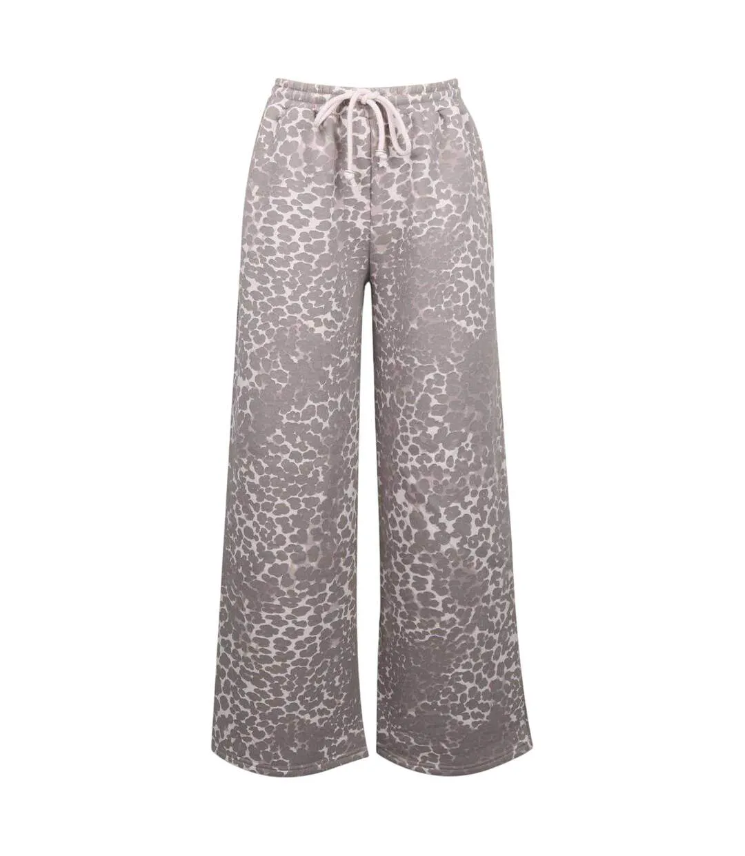 Pantalon De Jogging Motif/style Imprimé Léopard Femme Beige Noir Imprimé Miso-1
