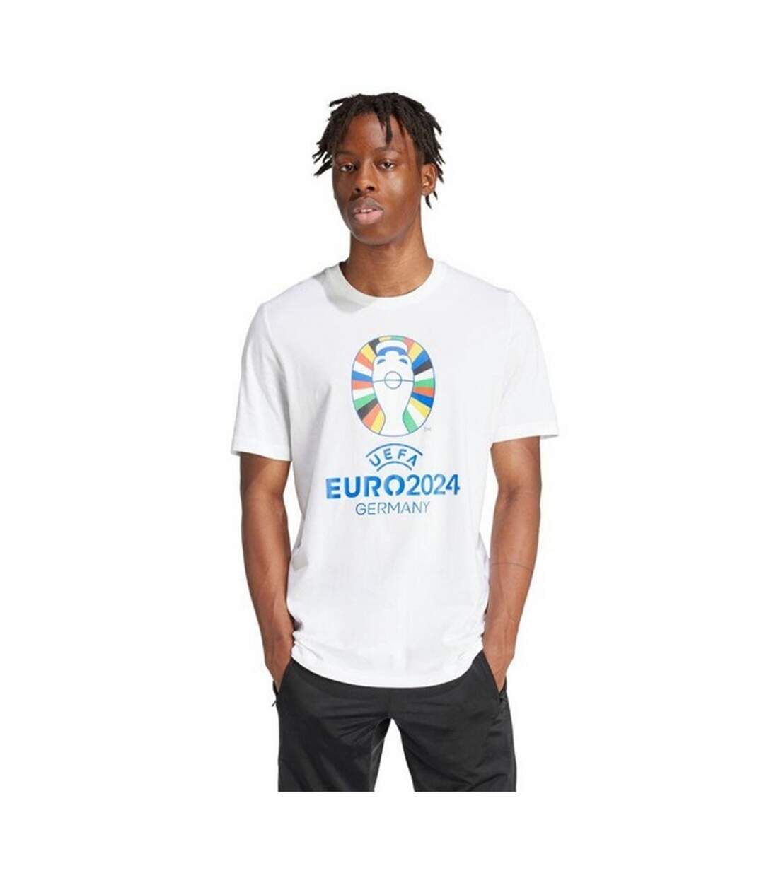 T-shirt Style Ligue Europa Uefa Homme Blanc Adidas-1