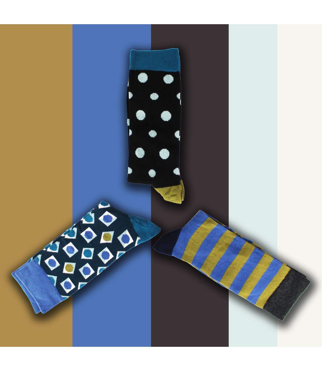 3 Pack Stylish Novelty Gift Box Dress Mens Socks - Gift Set for Every Occasion-3