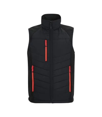 Mens Full Zip Gilet Black Classic Red Regatta