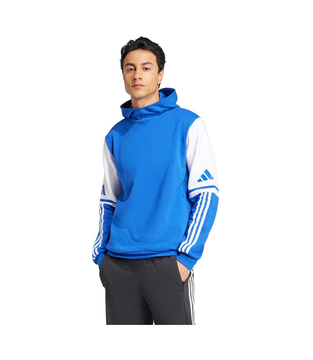 Sweat À Capuche Squadra Homme Bleu Adidas-1