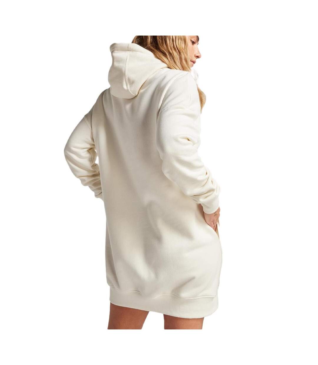 Sweat Robe Blanc Femme Converse Longline - L-2