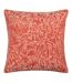 Nature grantley jacquard piped cushion cover 50cm x 50cm brick Wylder