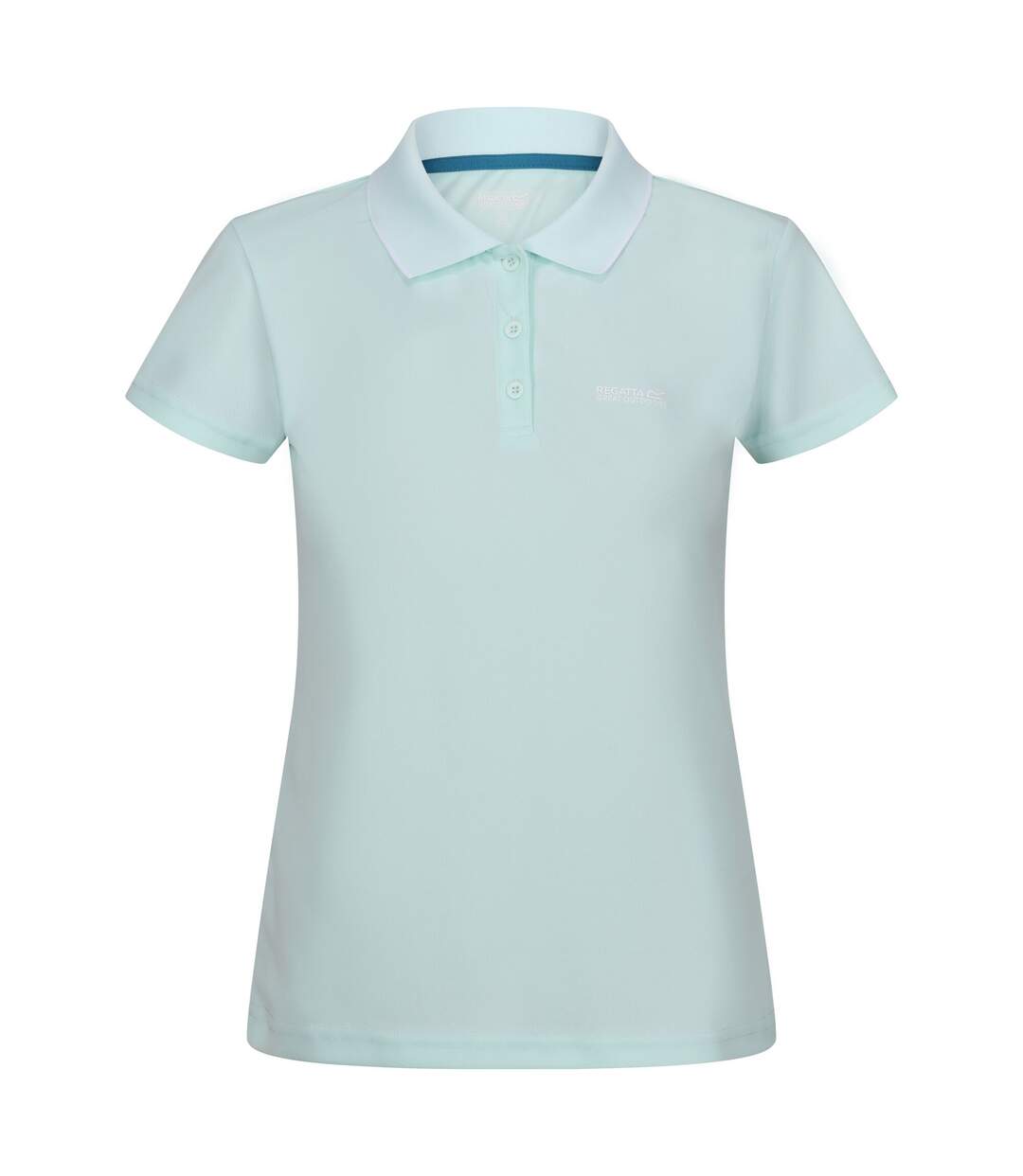 Polo manches courtes maverick femme turquoise délavé Regatta-1