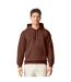 Mens midweight soft touch hoodie cocoa Gildan