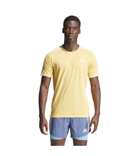 Mens Own The Run Stripe T-shirt Semi Spark Adidas