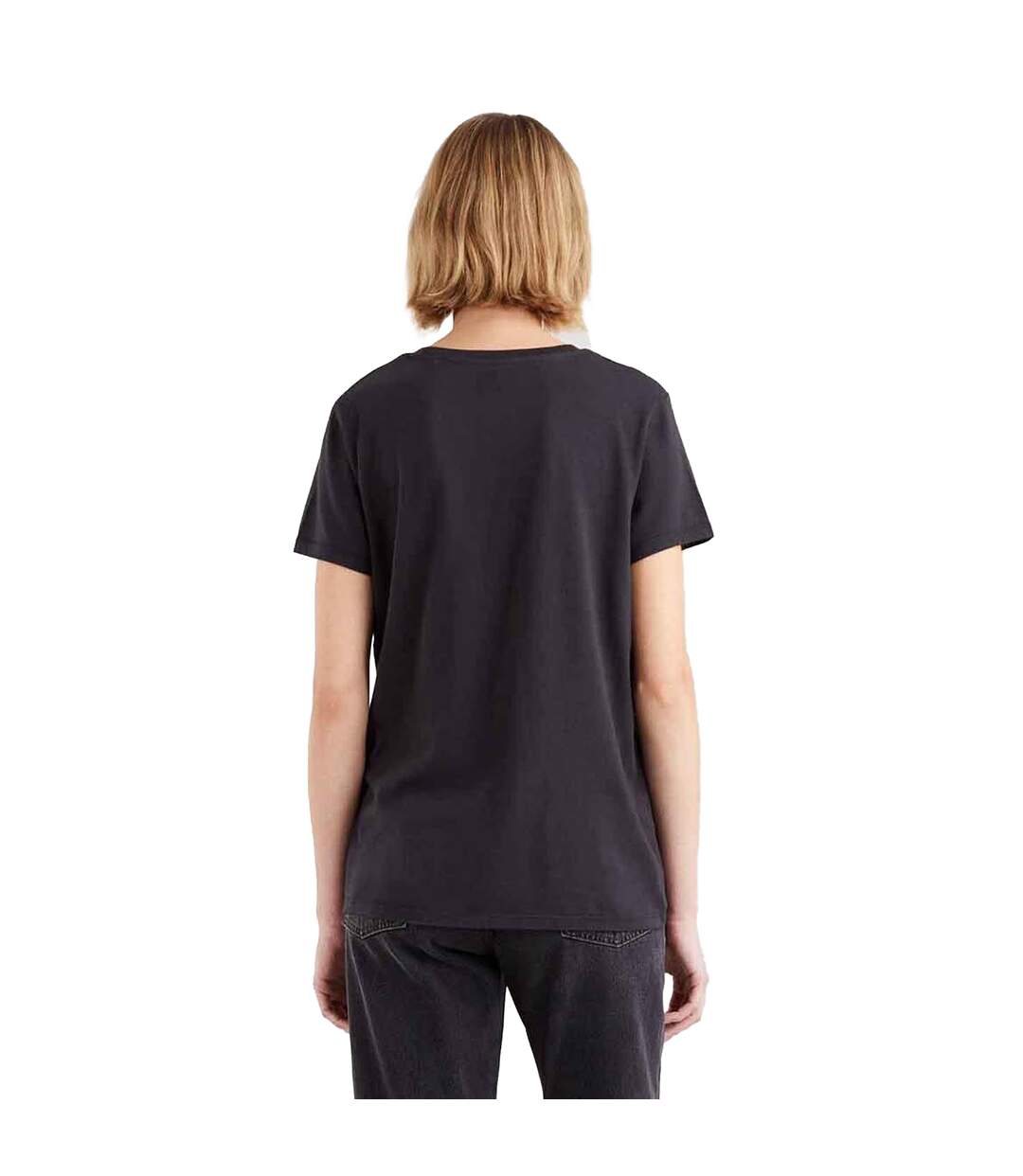 Womens/ladies The Perfect T-shirt Black Levis-4