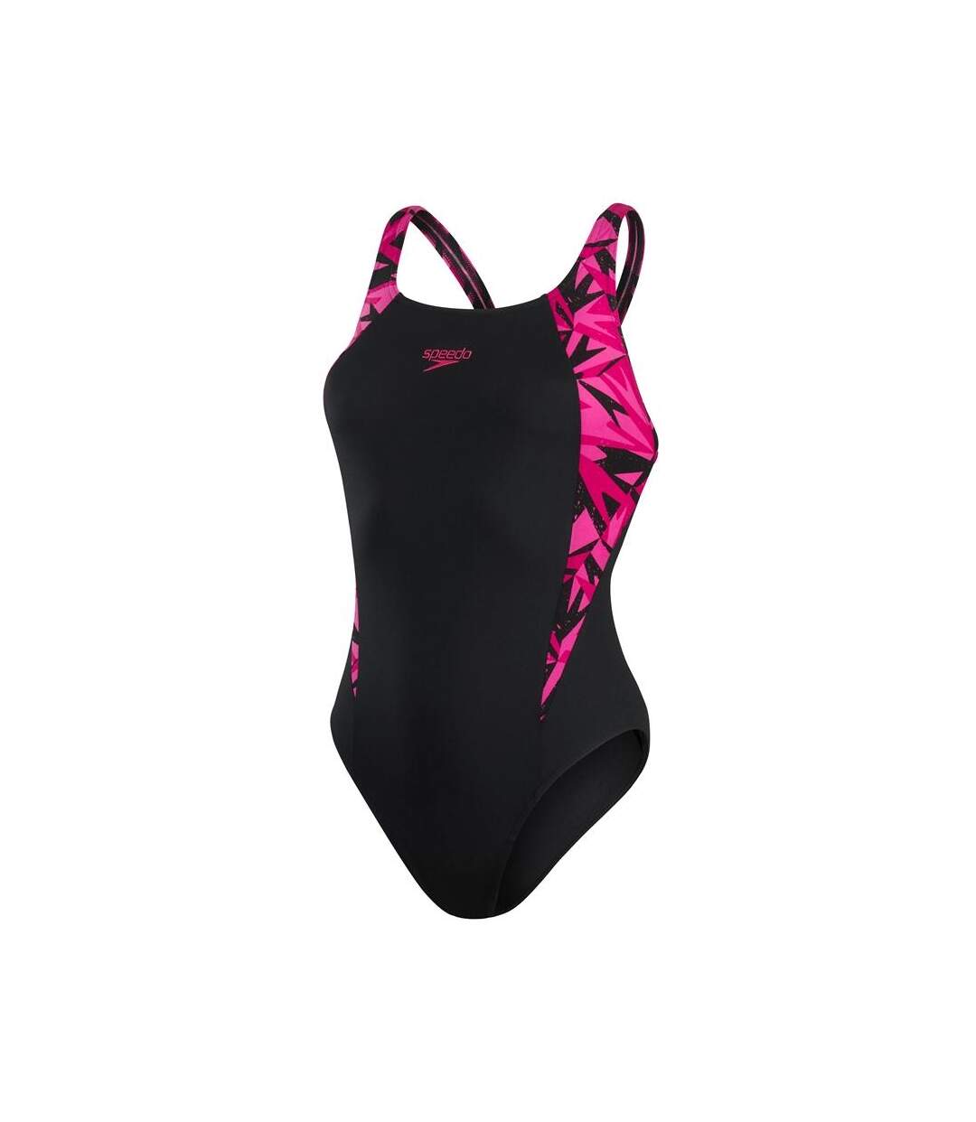 Maillot de bain 1 pièce boom muscleback femme noir / rose Speedo-1