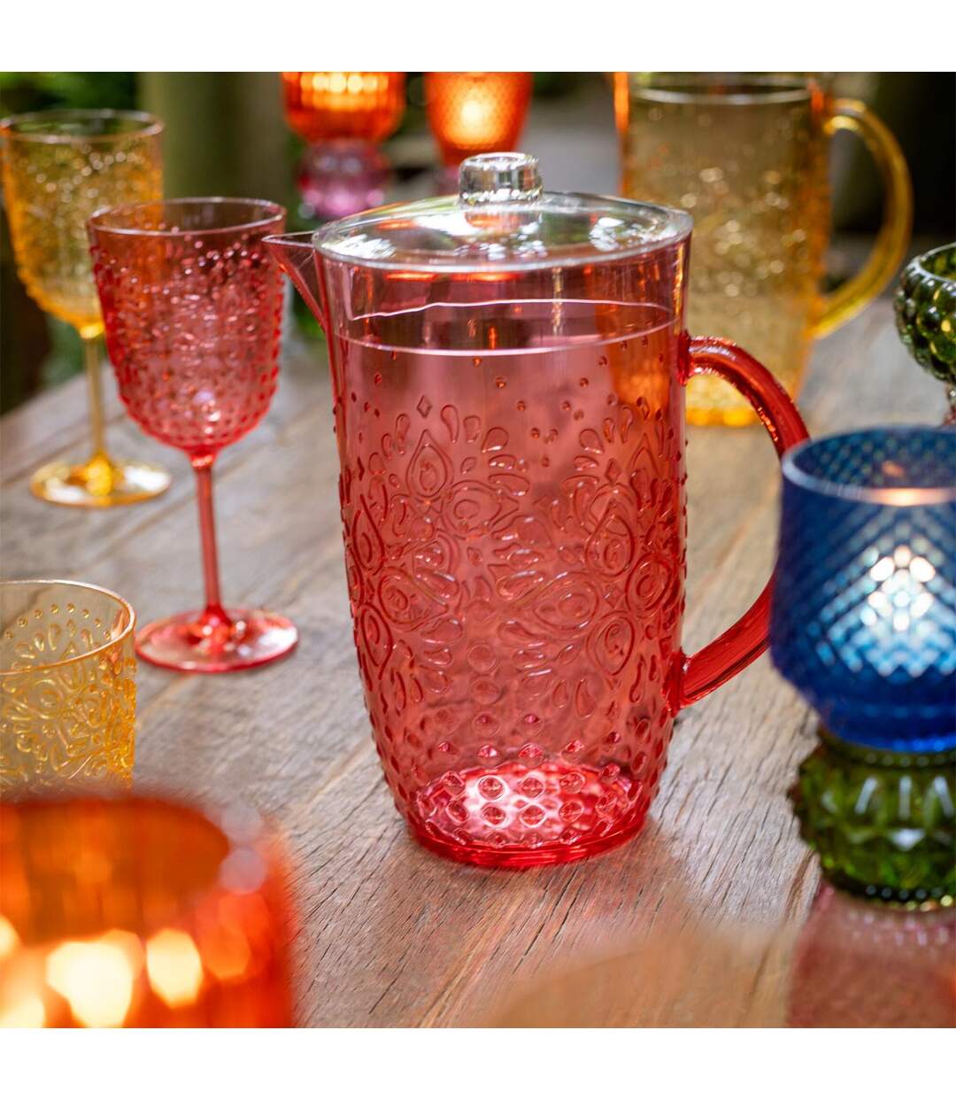 Carafe Réutilisable Barbra 2,5L Rouge-4