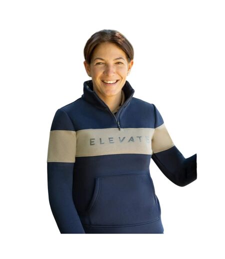 Womens/ladies Elevate Style Sweatshirt Navy Fossil Hy