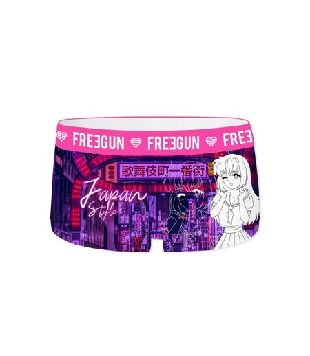 Lot de 4 shortys femme Manga Neon Freegun