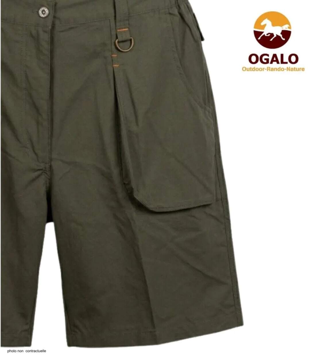 Short randonnée homme OGALO SE9012 taupe : la légèreté et la résistance du polyamide technique-4
