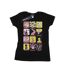Disney T-shirt en coton à carreaux Fée Clochette Femme/Femme (Noir) - UTBI43860-1