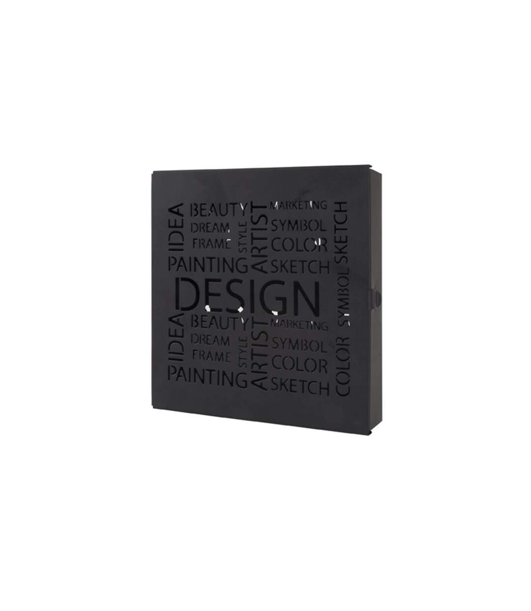 Boîte à Clés Métal Design 24cm Noir-1