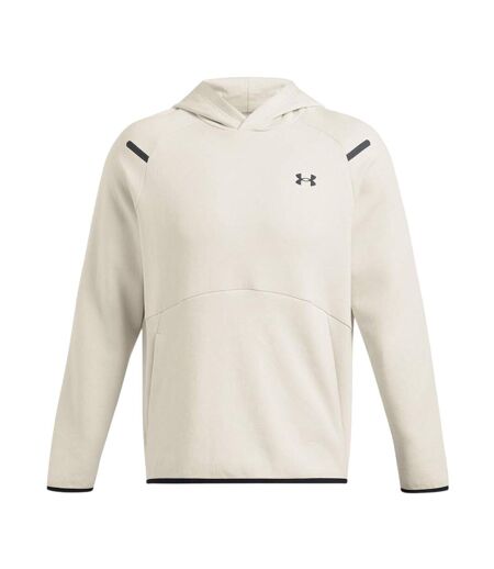 Mens Essential Fleece Raglan Hoodie White Black Under Armour
