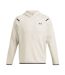 Mens Essential Fleece Raglan Hoodie White Black Under Armour-2