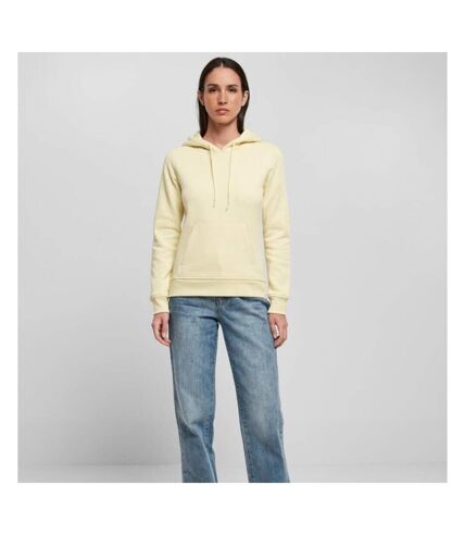 Build Your Brand Womens Heavy Hoody/Sweatshirt (Soft Yellow)