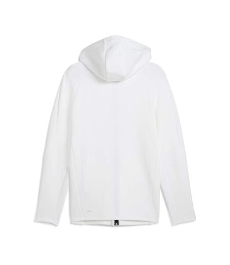 Sweat zippé blanc homme puma evostripes