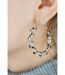 30MM Silver Spiral Round Twist Geometric Dainty Threader Infinity Hoop Earrings