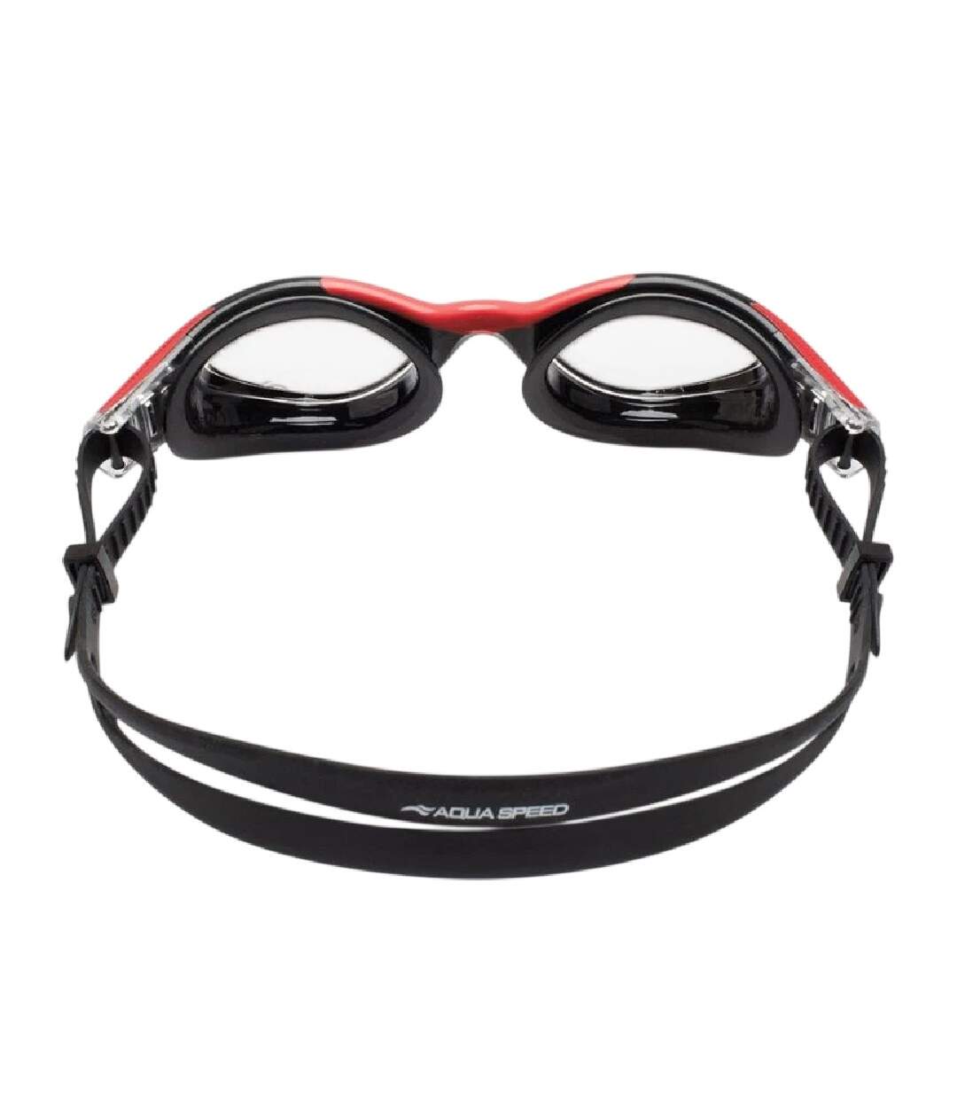 Lunettes De Natation Aquilo Adulte Noir Rouge Aqua Speed-2