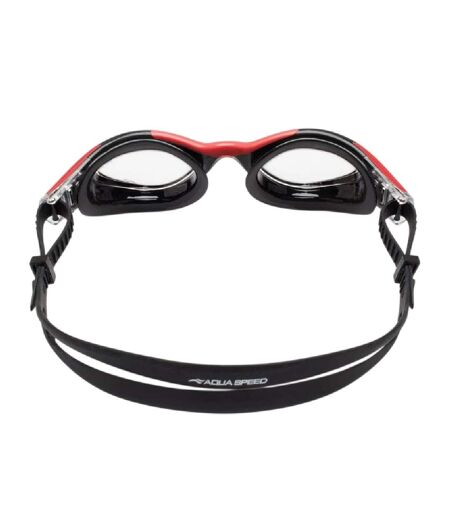 Lunettes De Natation Aquilo Adulte Noir Rouge Aqua Speed