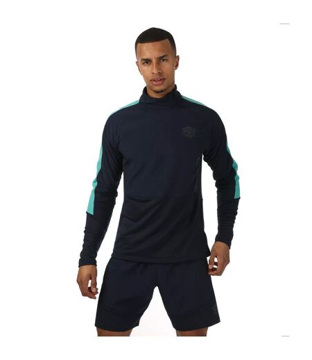 Mens Pro Training Hybrid Drill Top Navy Umbro