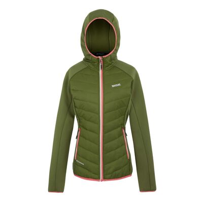 Veste hybride andreson femme vert néphrite / pêche foncée Regatta