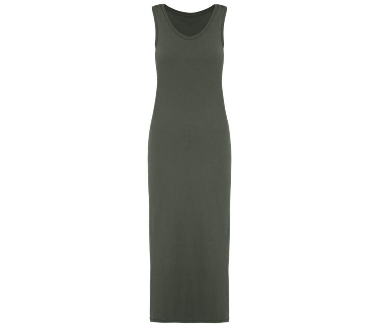 Robe en jersey - Femme - PAT5012 - vert kaki-1