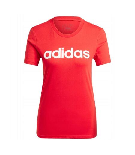 T-shirt Détente Style Logo Essentials Femme Rouge Adidas